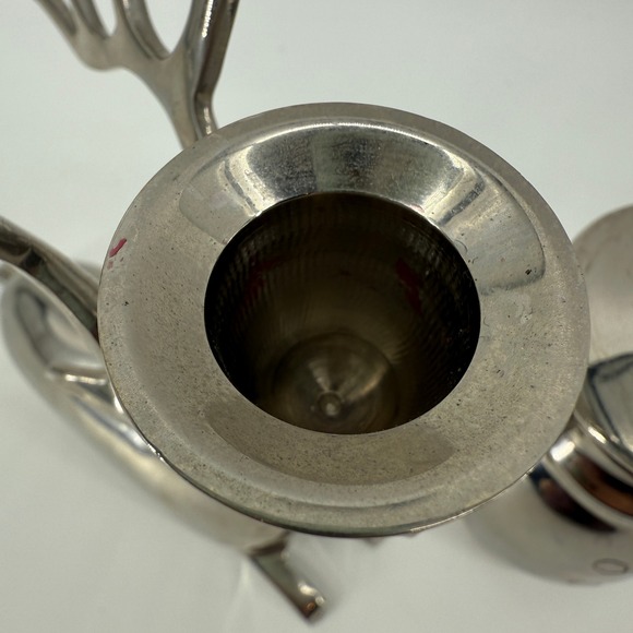 Set of 3 Silver Metal Reindeer & Snowman Candle Holders Modern Christmas Decor - Picture 9 of 13